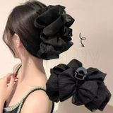  Kẹp Tóc Càng Cua  Nơ Voan Bảng Lớn Cao Cấp KT09 