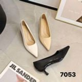  Giày Cao Gót 4 Phân Da Bóng Cao Cấp 7053 