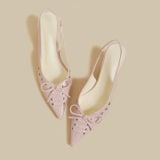  Giày Cao Gót 4 Phân Hở Gót 5555-2 