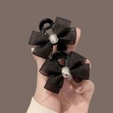  Set 2 Kẹp tóc mini nơ đính đá - MN-P04 