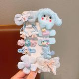  Set 11 kẹp tóc mái và chun tóc gắn charm hoạt hình- SK-P66 