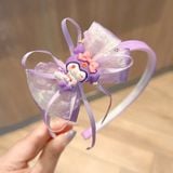  Bờm tóc ren nơ charm Sario cho bé H-BOM161 