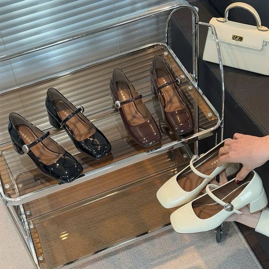  Giày Mary Jane  Cao Gót 5 phân Q66-291 