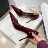  Giày Cao Gót 8 Phân Da Bóng Cao Cấp A2319-8 