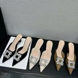  Dép Cao Gót 7 Phân Đính Đá Cao Cấp H66-41 