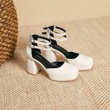  {Form Chuẩn} Giày Cao Gót 9 Phân Đế Đúp 2 Phân Da Lì VN112 