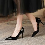  Giày Cao Gót 8 Phân Da Bóng Cao Cấp 519-2 