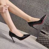  Giày Cao Gót Da bóng  Cao Cấp 901 