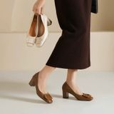  Giày Cao Gót 6 Phân Da Lì Cao Cấp 2471-6 