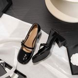  Giày Mary Jane  Cao Gót 7 Phân 07595 