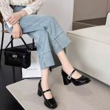  Giày Mary Jane Cao Gót 7 Phân Cao Cấp 624627 