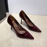  Giày Cao Gót 8 Phân Da Bóng Cao Cấp A2319-8 