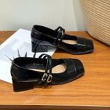  Giày Búp Bê Mary Jane 3 Phân  Da Lì Cao Cấp P125-33 