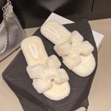  Dép Nữ Phối Lông Đế Bệt Chữ H Cao Cấp L666 