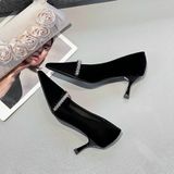  Giày Cao Gót 6 Phân Da Pu Cao Cấp 301-23 