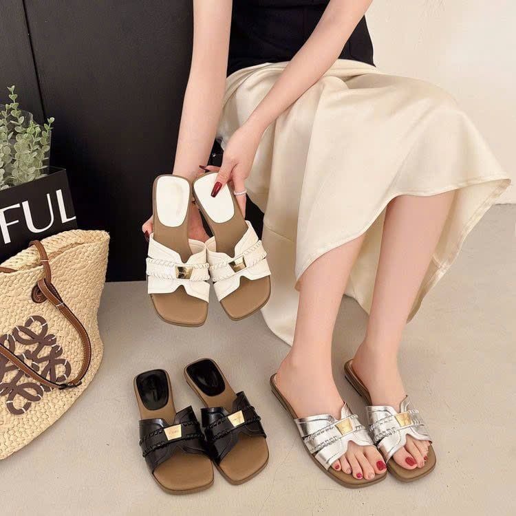  Dép Gót 2 phân Da Lì Cao Cấp 7886 