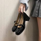  Giày Mary Jane  Cao Gót 7 Phân 07595 