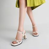  Giày Sandal Cao Gót 7 Phân Đế Đúp 2 Phân Da Lì Cao Cấp B209 