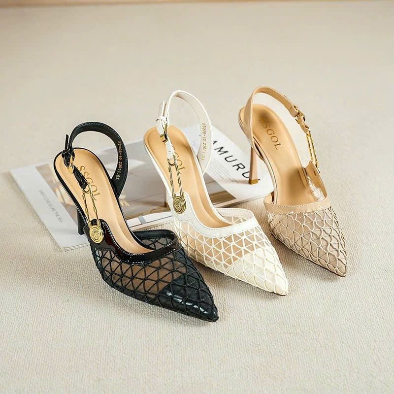  Giày Cao Gót 9 phân Phối Lưới Cao Cấp K5005-18 