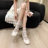  Giày Mary Jane Cao Gót  Da Bóng Cao Cấp 8208-26 