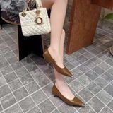  Giày Cao Gót 3 Phân Da Lì Cao  Cấp W7002 