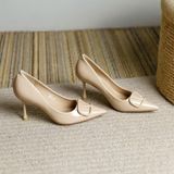  Giày Cao Gót 7 Phân Da Bóng Cao Cấp D75512 