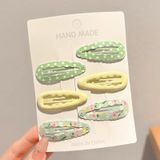  Set 6 kẹp tóc mái nhiều màu cho bé gái - SK-P40 