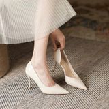  Giày Cao Gót 8 Phân Da Bóng Cao Cấp 519-2 