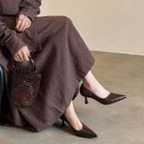  Giày Cao Gót 6 Phân Da Thật 6021 