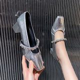  Giày Cao Gót 5 Phân Da  Bóng Cao Cấp 115-2 