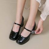  Giày Mary Jane Cao Gót 7 Phân Cao Cấp 624627 