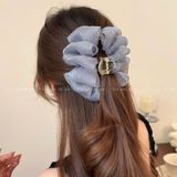  Kẹp Tóc Càng Cua Bảng Lớn Voan Chấm Đá KT11 