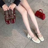 Giày Mary Jane  Cao Gót 5 phân Q66-291 