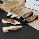  Giày Búp Bê Da Lì Đính Đá Cao Cấp 27-028 