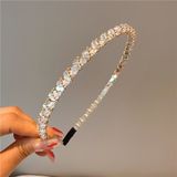  Bờm tóc hạt nhựa pha lê hai hàng phối dây bi - H-BOM142 