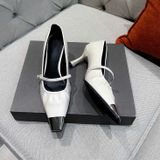  Giày Cao Gót 6.5 Phân Da Lì Mũi Bọc Kim Loại Cao Cấp T568-51 