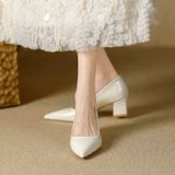  {QCCC-Form Chuẩn} Giày Cao Gót 6 Phân Da Bóng cao Cấp CK-28 