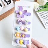  Set 5 kẹp tóc mái gắn charm dễ thương- SK-P49 