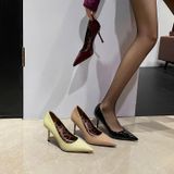  Giày Cao Gót 8 Phân Da Bóng Cao Cấp A2319-8 