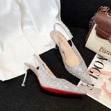  Giày Cao Gót 7-8 Phân Phối Lưới Đính Đá Cao Cấp  556-25 