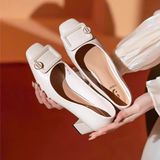  Giày Cao Gót 6 Phân Da Lì Cao Cấp 2471-6 