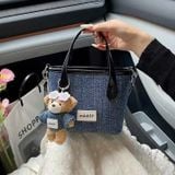  Túi Xách Denim Thời Trang Cao Cấp Tặng Kèm Charm 1454 