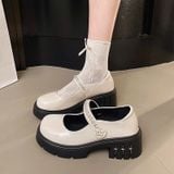 Giày Oxford 6 Phân Da  Bóng Cao Cấp KLL88625 
