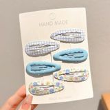  Set 6 kẹp tóc mái nhiều màu cho bé gái - SK-P40 