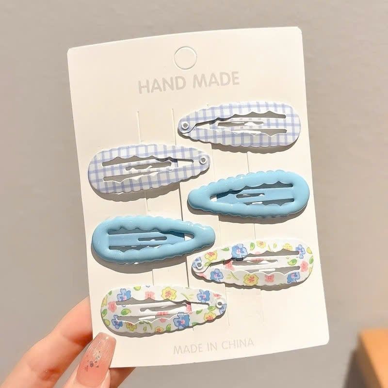  Set 6 kẹp tóc mái nhiều màu cho bé gái - SK-P40 