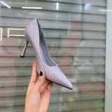  Giày Cao Gót 9 Phân Da Bóng Dập Vân Cao Cấp F300-13 