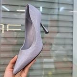  Giày Cao Gót 9 Phân Da Bóng Dập Vân Cao Cấp F300-13 