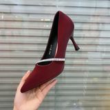  Giày Cao Gót 7 Phân Đính  Đá Cao Cấp D978-7 