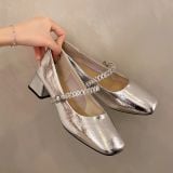  Giày Búp Bê Mary Jane Đính Đá cao Cấp P125-23 