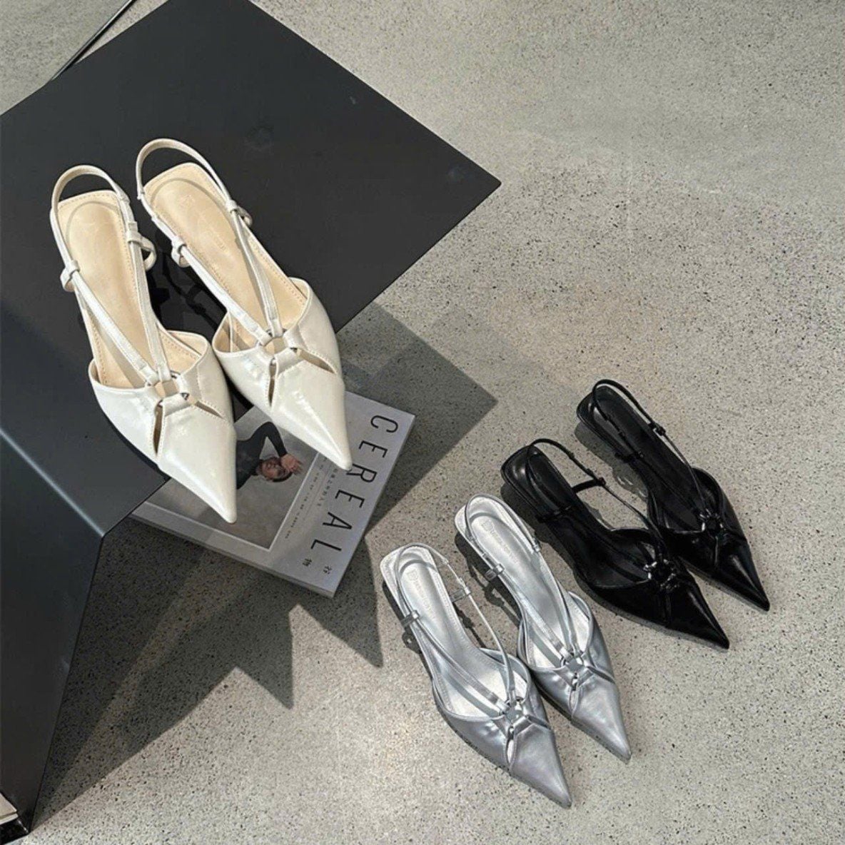  Giày Cao Gót 4 Phân Hở Gót SY-18 